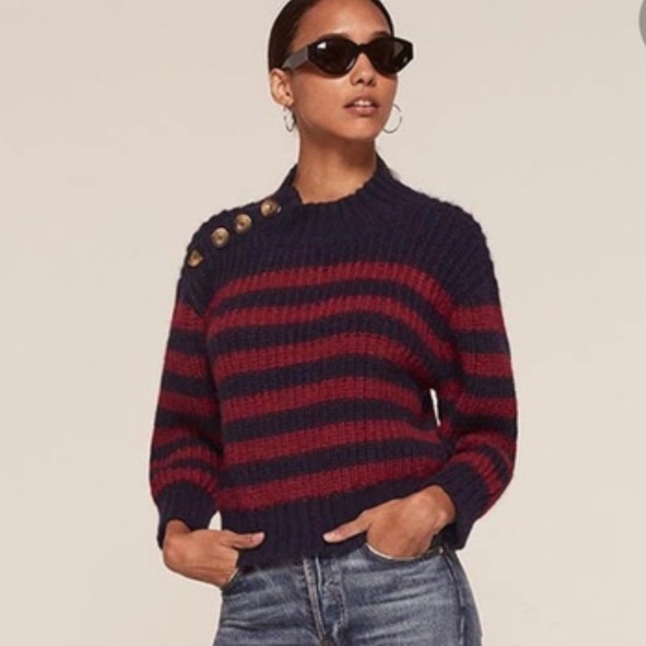 Doen Sweaters - DOEN Baby Alpaca/Merino Wool Chunky Knit Cropped Sweater-M